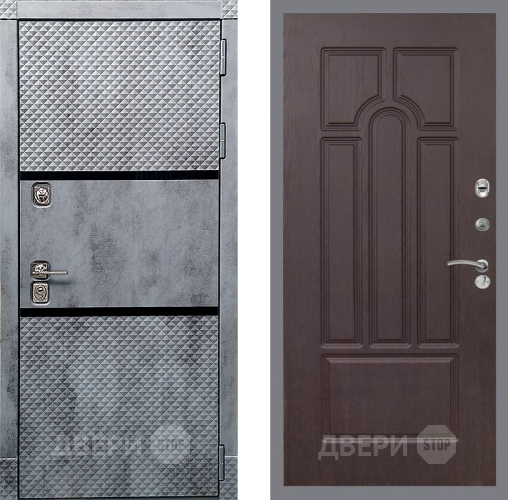 Входная металлическая Дверь Рекс (REX) 15 Бетон Темный FL-58 Венге в Апрелевке