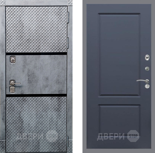 Входная металлическая Дверь Рекс (REX) 15 Бетон Темный FL-117 Силк титан в Апрелевке