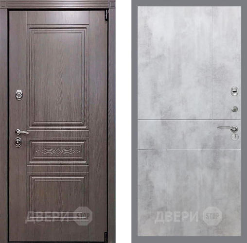 Входная металлическая Дверь Рекс (REX) Премиум-S FL-290 Бетон светлый в Апрелевке