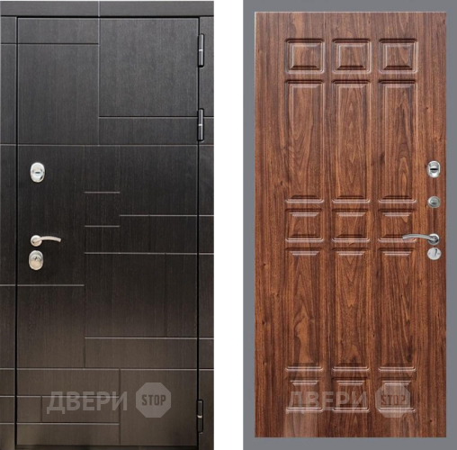 Входная металлическая Дверь Рекс (REX) 20 FL-33 орех тисненый в Апрелевке