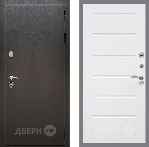 Входная металлическая Дверь Рекс (REX) 5 Серебро Антик Сити Белый ясень в Апрелевке