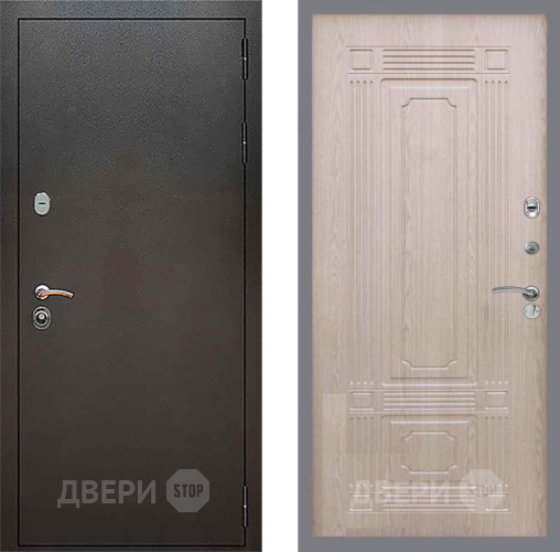 Входная металлическая Дверь Рекс (REX) 5 Серебро Антик FL-2 Беленый дуб в Апрелевке
