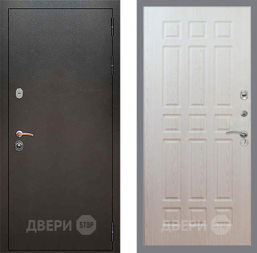 Входная металлическая Дверь Рекс (REX) 5 Серебро Антик FL-33 Беленый дуб в Апрелевке