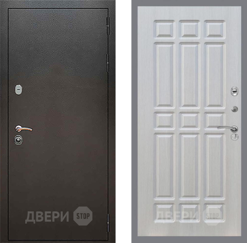 Входная металлическая Дверь Рекс (REX) 5 Серебро Антик FL-33 Лиственница беж в Апрелевке