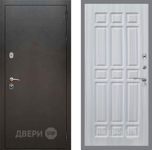 Входная металлическая Дверь Рекс (REX) 5 Серебро Антик FL-33 Сандал белый в Апрелевке