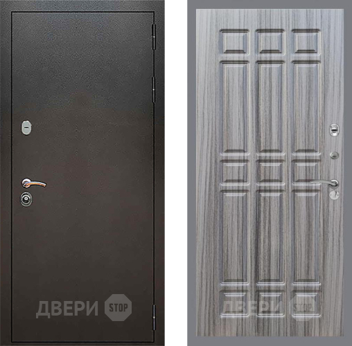 Входная металлическая Дверь Рекс (REX) 5 Серебро Антик FL-33 Сандал грей в Апрелевке