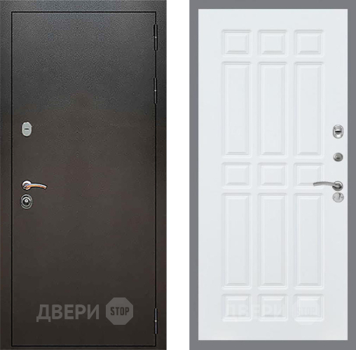 Входная металлическая Дверь Рекс (REX) 5 Серебро Антик FL-33 Силк Сноу в Апрелевке