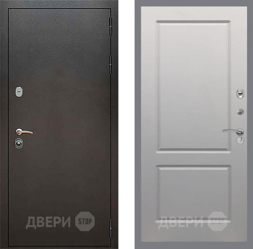 Входная металлическая Дверь Рекс (REX) 5 Серебро Антик FL-117 Грей софт в Апрелевке