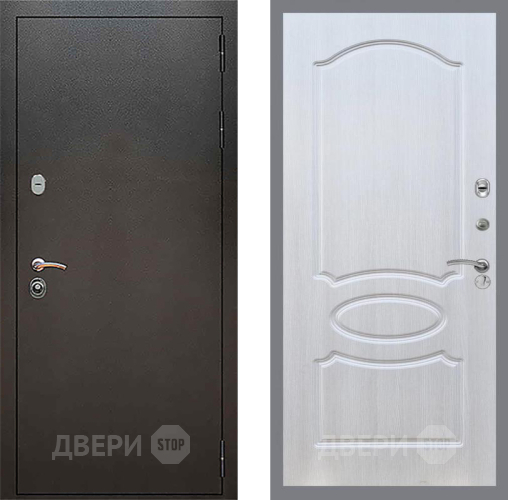 Входная металлическая Дверь Рекс (REX) 5 Серебро Антик FL-128 Лиственница беж в Апрелевке