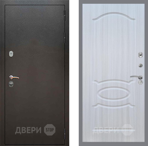 Дверь Рекс (REX) 5 Серебро Антик FL-128 Сандал белый в Апрелевке