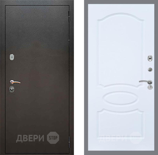 Входная металлическая Дверь Рекс (REX) 5 Серебро Антик FL-128 Силк Сноу в Апрелевке
