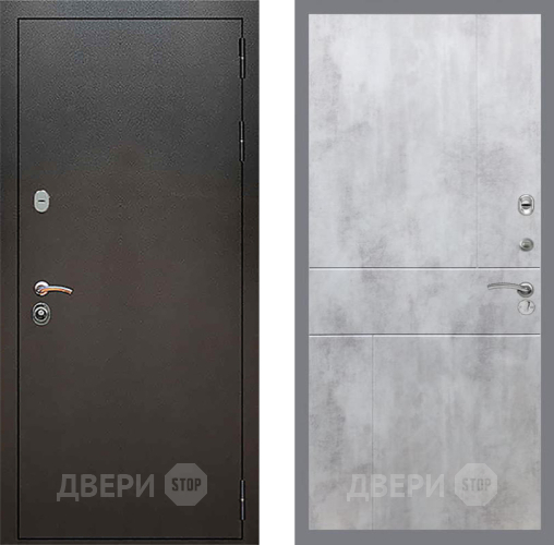Дверь Рекс (REX) 5 Серебро Антик FL-290 Бетон светлый в Апрелевке