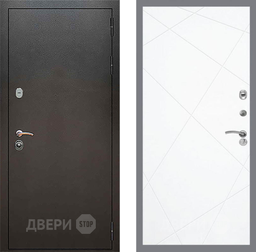 Дверь Рекс (REX) 5 Серебро Антик FL-291 Силк Сноу в Апрелевке
