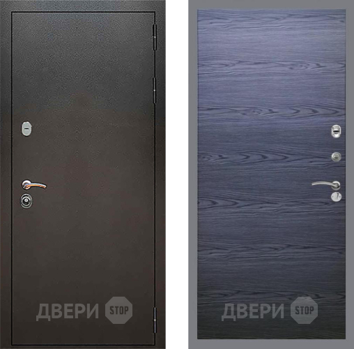 Входная металлическая Дверь Рекс (REX) 5 Серебро Антик GL Дуб тангенальный черный в Апрелевке