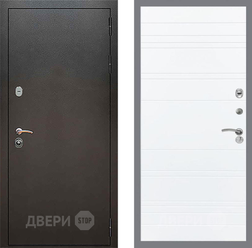 Входная металлическая Дверь Рекс (REX) 5 Серебро Антик Line Силк Сноу в Апрелевке