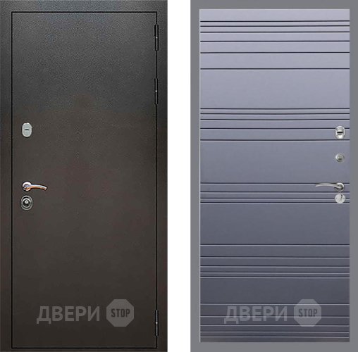 Входная металлическая Дверь Рекс (REX) 5 Серебро Антик Line Силк титан в Апрелевке