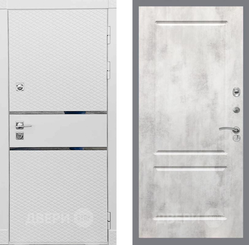 Входная металлическая Дверь Рекс (REX) 15 Силк Сноу FL-117 Бетон светлый в Апрелевке