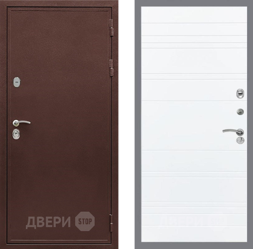 Входная металлическая Дверь Рекс (REX) 5А Line Силк Сноу в Апрелевке