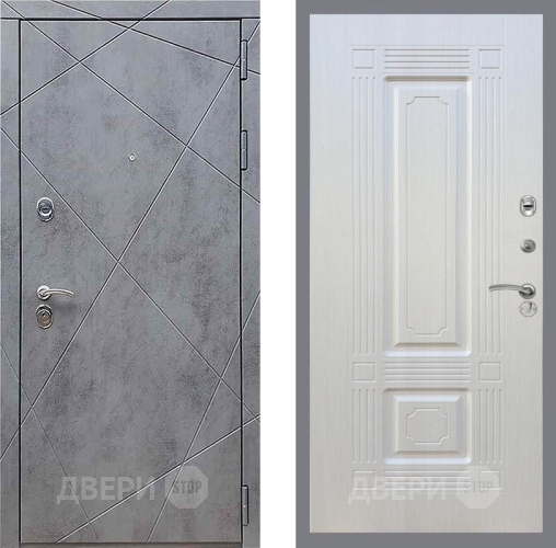Входная металлическая Дверь Рекс (REX) 13 Бетон Темный FL-2 Лиственница беж в Апрелевке