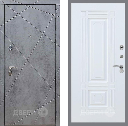 Входная металлическая Дверь Рекс (REX) 13 Бетон Темный FL-2 Силк Сноу в Апрелевке
