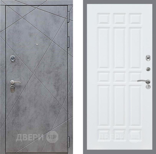Входная металлическая Дверь Рекс (REX) 13 Бетон Темный FL-33 Силк Сноу в Апрелевке