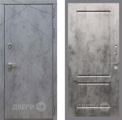 Входная металлическая Дверь Рекс (REX) 13 Бетон Темный FL-117 Бетон темный в Апрелевке