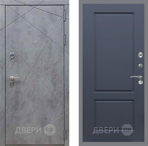 Входная металлическая Дверь Рекс (REX) 13 Бетон Темный FL-117 Силк титан в Апрелевке