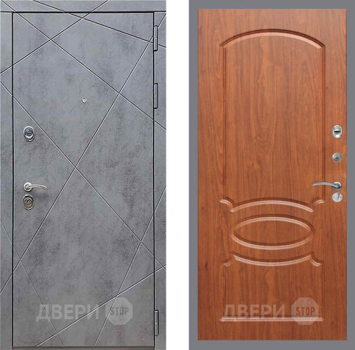 Входная металлическая Дверь Рекс (REX) 13 Бетон Темный FL-128 Морёная берёза в Апрелевке