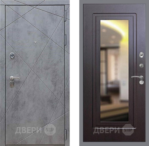 Входная металлическая Дверь Рекс (REX) 13 Бетон Темный FLZ-120 Венге в Апрелевке