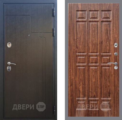 Входная металлическая Дверь Рекс (REX) Премиум-246 FL-33 орех тисненый в Апрелевке