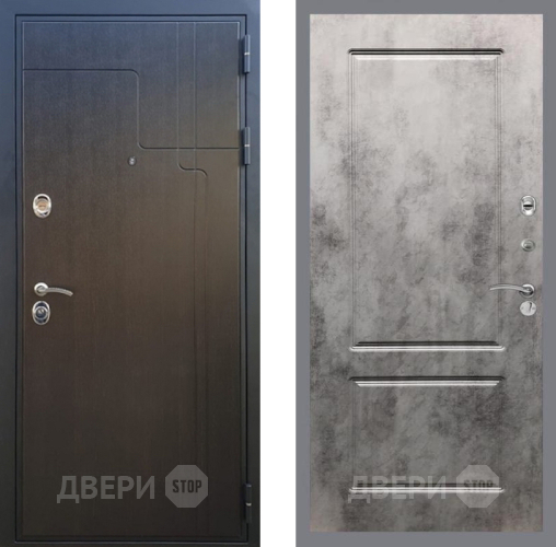 Входная металлическая Дверь Рекс (REX) Премиум-246 FL-117 Бетон темный в Апрелевке
