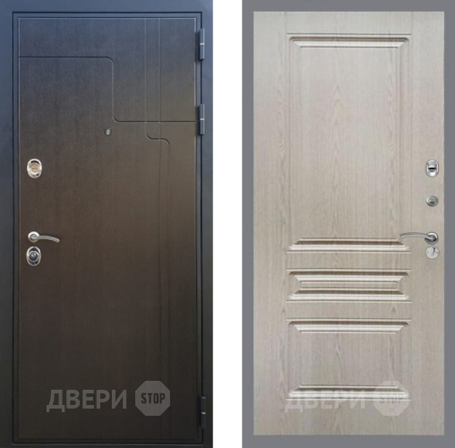 Входная металлическая Дверь Рекс (REX) Премиум-246 FL-243 Беленый дуб в Апрелевке