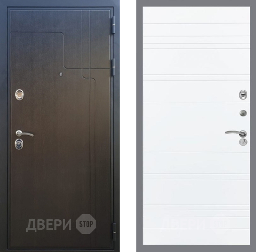 Входная металлическая Дверь Рекс (REX) Премиум-246 Line Силк Сноу в Апрелевке