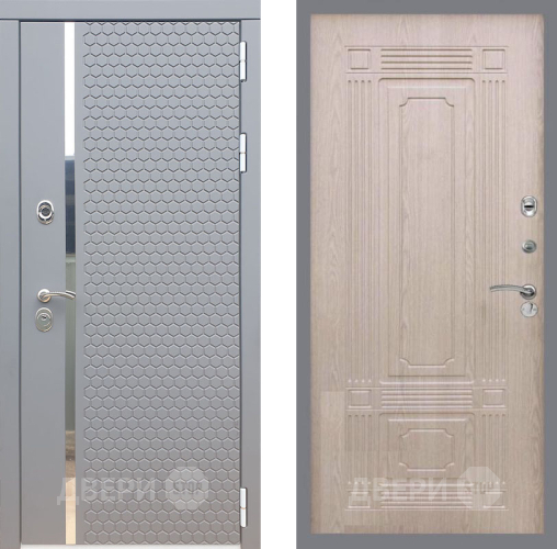 Входная металлическая Дверь Рекс (REX) 24 FL-2 Беленый дуб в Апрелевке
