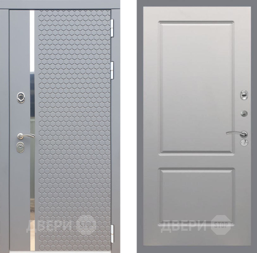 Входная металлическая Дверь Рекс (REX) 24 FL-117 Грей софт в Апрелевке