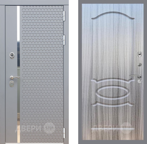 Входная металлическая Дверь Рекс (REX) 24 FL-128 Сандал грей в Апрелевке