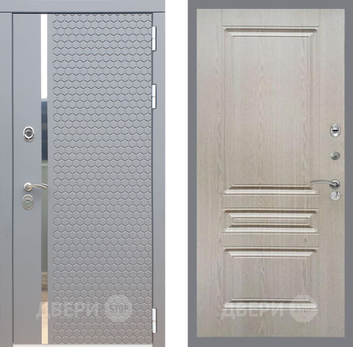 Входная металлическая Дверь Рекс (REX) 24 FL-243 Беленый дуб в Апрелевке