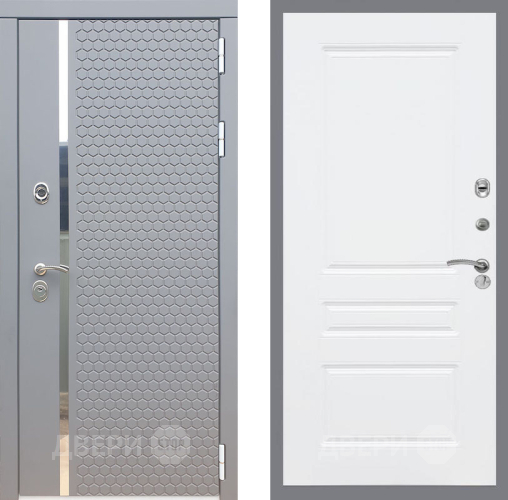 Входная металлическая Дверь Рекс (REX) 24 FL-243 Силк Сноу в Апрелевке