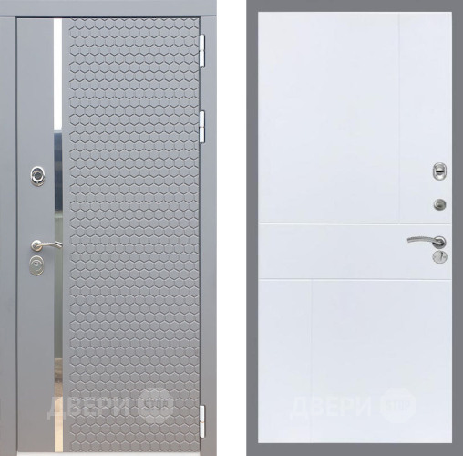 Входная металлическая Дверь Рекс (REX) 24 FL-290 Силк Сноу в Апрелевке