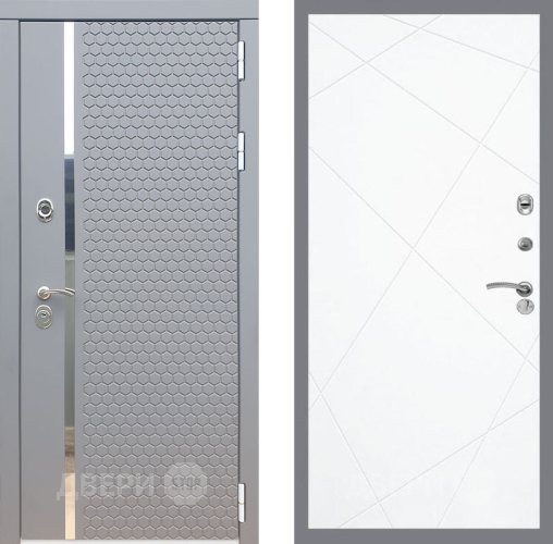 Входная металлическая Дверь Рекс (REX) 24 FL-291 Силк Сноу в Апрелевке