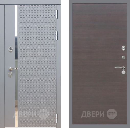 Входная металлическая Дверь Рекс (REX) 24 GL венге поперечный в Апрелевке