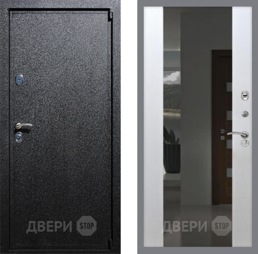 Дверь Рекс (REX) 3 СБ-16 Зеркало Белый ясень в Апрелевке