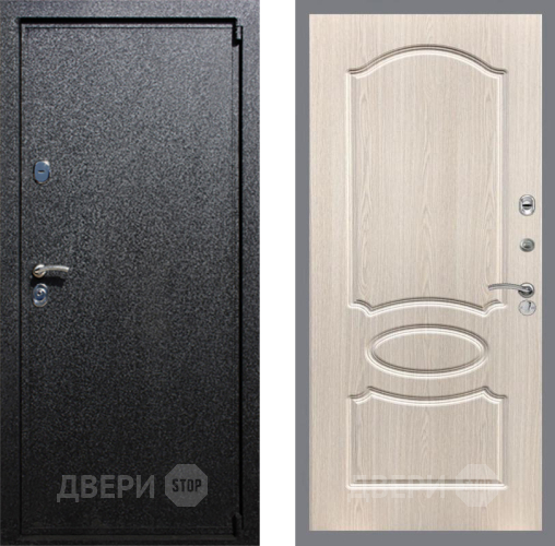 Входная металлическая Дверь Рекс (REX) 3 FL-128 Беленый дуб в Апрелевке