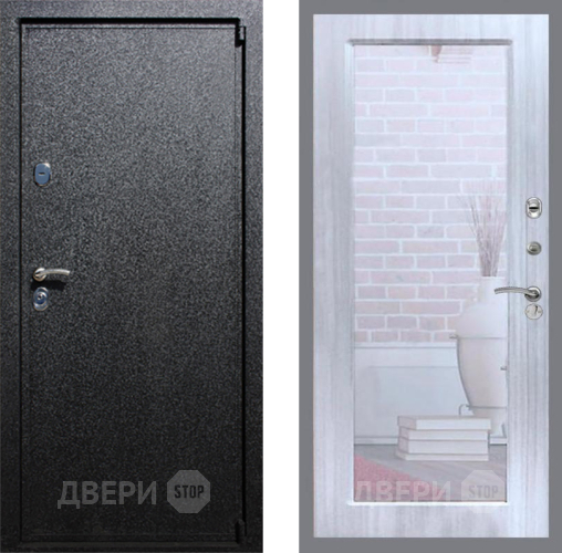 Входная металлическая Дверь Рекс (REX) 3 Зеркало Пастораль Сандал белый в Апрелевке