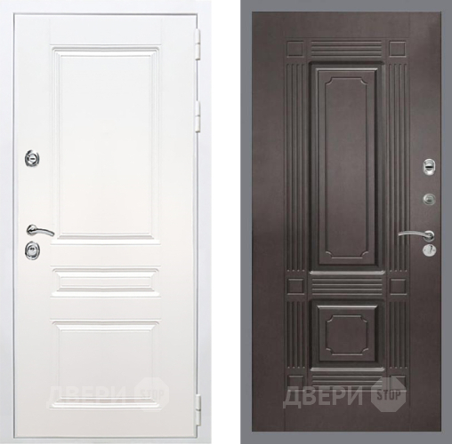 Входная металлическая Дверь Рекс (REX) Премиум-н Силк Сноу FL-2 Венге в Апрелевке
