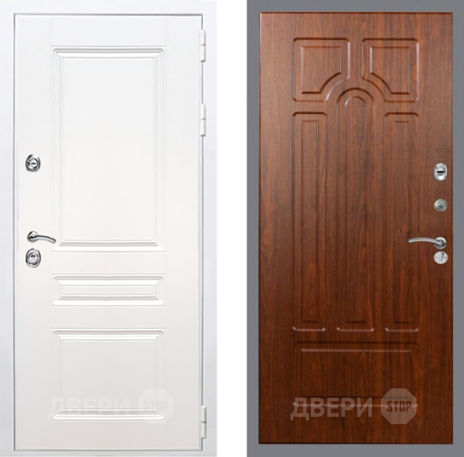 Входная металлическая Дверь Рекс (REX) Премиум-н Силк Сноу FL-58 Морёная берёза в Апрелевке