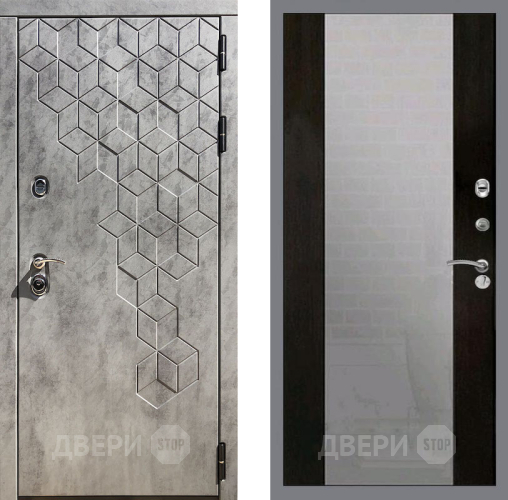 Входная металлическая Дверь Рекс (REX) 23 СБ-16 Зеркало Венге в Апрелевке