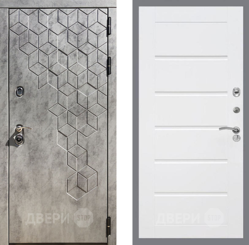 Входная металлическая Дверь Рекс (REX) 23 Сити Белый ясень в Апрелевке