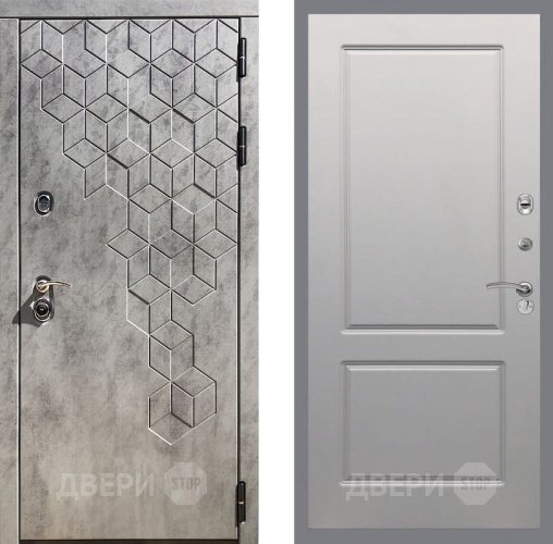 Входная металлическая Дверь Рекс (REX) 23 FL-117 Грей софт в Апрелевке