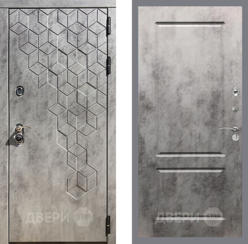 Входная металлическая Дверь Рекс (REX) 23 FL-117 Бетон темный в Апрелевке